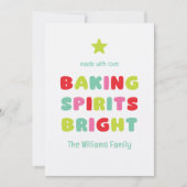Baking Spirits Bright Kaart (Voorkant)
