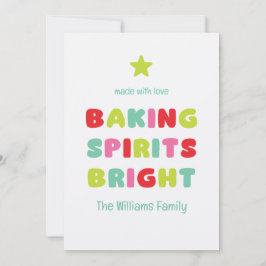 Baking Spirits Bright Kaart