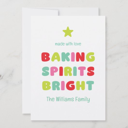 Baking Spirits Bright Kaart (Voorkant)