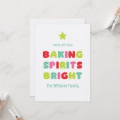 Baking Spirits Bright Kaart (Voorkant / Achterkant in situ)