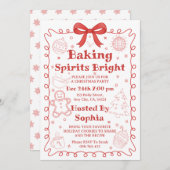 Baking Spirits Bright Kerst Bakfeest Feestdagenkaart (Voorkant / Achterkant)