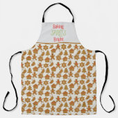 Baking Spirits Bright Kerst Gingerbread Schort (Voorkant)