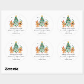 Baking Spirits Bright | Kerst Klassieker Ronde Sticker (Vel)