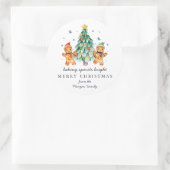 Baking Spirits Bright | Kerst Klassieker Ronde Sticker (Tas)