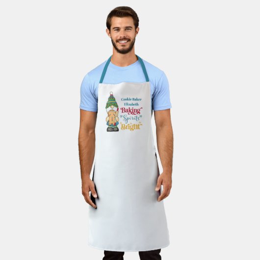 Baking Spirits Bright kerstfeestdag Schort (Gedragen)