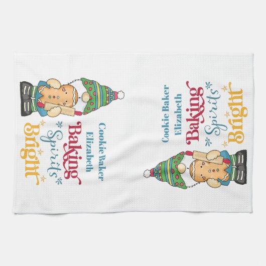 Baking Spirits Bright kerstfeestdag Theedoek (Horizontaal)