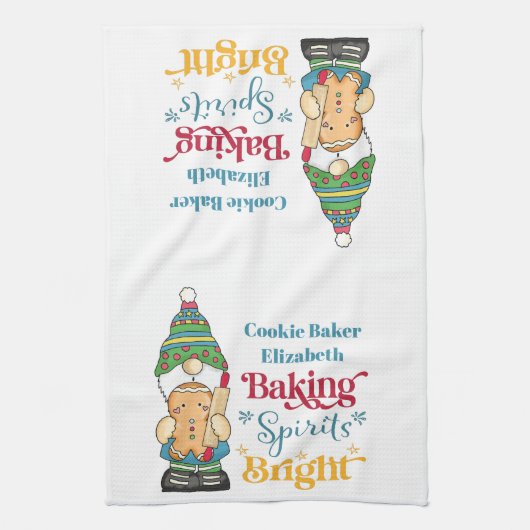 Baking Spirits Bright kerstfeestdag Theedoek (Verticaal)