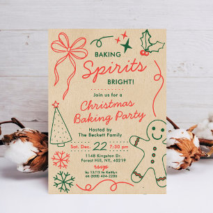 Baking Spirits Bright Kerstkoekjes Uitruil Feest Kaart