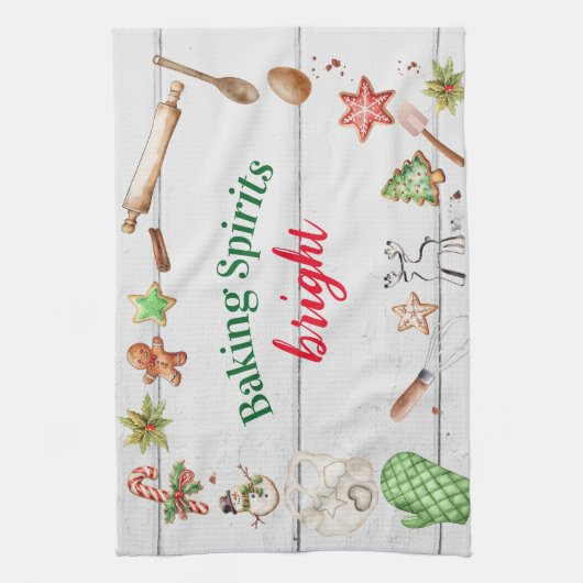 Baking Spirits Bright Kerstmis Theedoek (Verticaal)