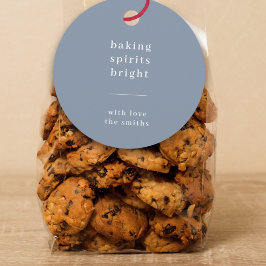 Baking Spirits Bright | Kinder foto van Blue Grey  Bedankjes Labels