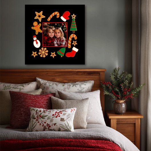 Baking Spirits Bright Koekje Aangepaste Foto Canvas Afdruk
