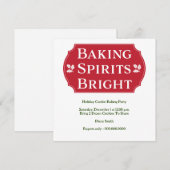 Baking Spirits Bright Koekje Kaart (Voorkant / Achterkant)