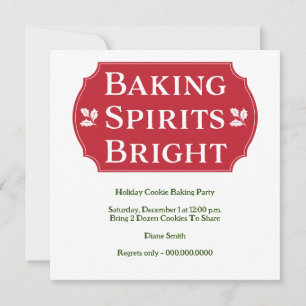 Baking Spirits Bright Koekje Kaart