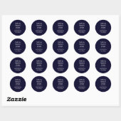 Baking Spirits Bright Minimale Kerststicker Ronde Sticker (Vel)