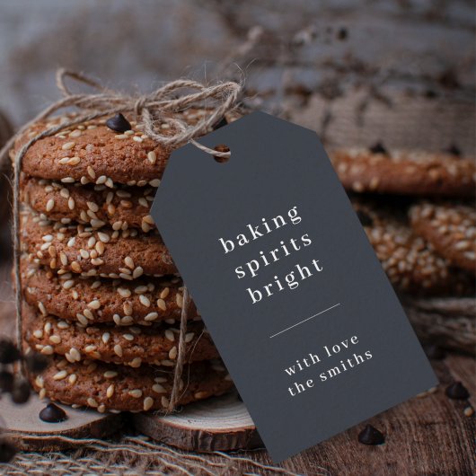 Baking Spirits Bright | Modern Stylish Trendy Fun Cadeaulabel