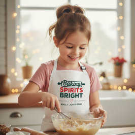 Baking Spirits Bright Name Christmas Schort