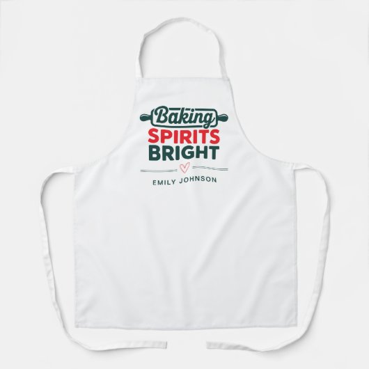 Baking Spirits Bright Name Christmas Schort (Voorkant)