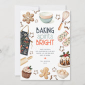 Baking Spirits Bright Niet-Foto Kerstkaart (Voorkant)