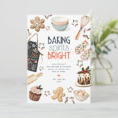 Baking Spirits Bright Niet-Foto Kerstkaart (Staand voorkant)