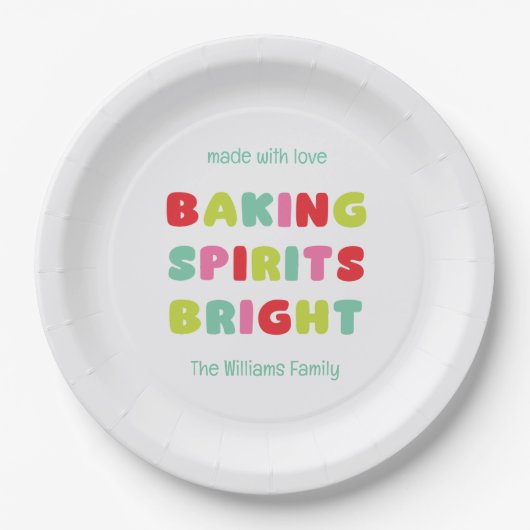 Baking Spirits Bright Papieren Bordje (Voorkant)