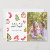 Baking Spirits Bright Photo Kerstvakantie Feestdagenkaart (Voorkant)