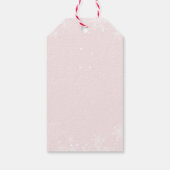 Baking Spirits Bright Pink Gingerbread House Favor Cadeaulabel (Achterkant)