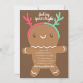 Baking Spirits Bright Reindeer Gingerbread Cookie Kaart (Voorkant)