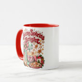 Baking Spirits Bright Retro Kerst Gingerbread Mok (Voorkant links)