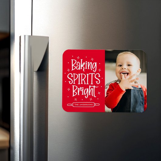Baking Spirits Bright Rode Vakantiefoto Magneet