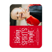 Baking Spirits Bright Rode Vakantiefoto Magneet (Verticaal)