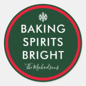 Baking Spirits Bright Ronde Sticker (Voorkant)