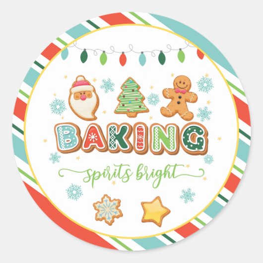 Baking Spirits Bright Round Sticker - WH (Voorkant)