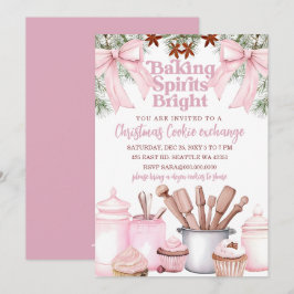 Baking Spirits Bright Roze Cookie Uitwisseling Kaart