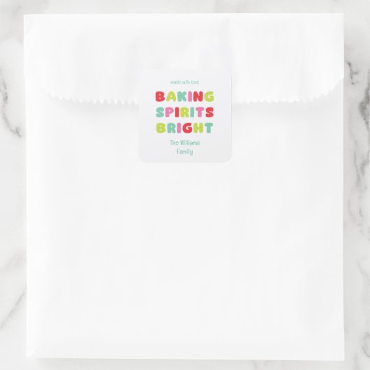 Baking Spirits Bright Sticker (Tas)