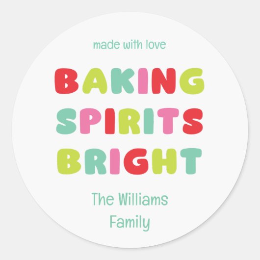 Baking Spirits Bright Sticker (geen directe vertal (Voorkant)