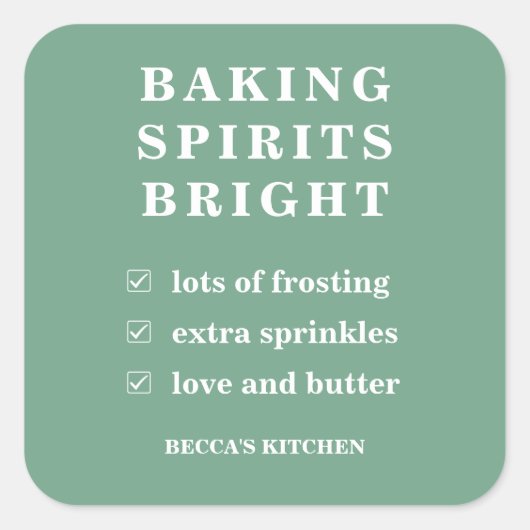 Baking Spirits Bright Stickers (Voorkant)