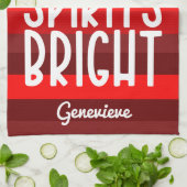 Baking Spirits Bright | Vakantie bakken op maat Theedoek (Gevouwen)