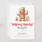 Baking Spirits Bright Vakantie Kerst Bakfeest Kaart (Voorkant)
