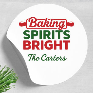 Baking Spirits Bright Vakantie Ronde Sticker