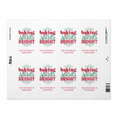 Baking Spirits Bright | Vakantirood en groen Etiket (Full Sheet)