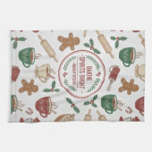 Baking Spirits Bright- Vintage Christmas Tea Theedoek (Horizontaal)