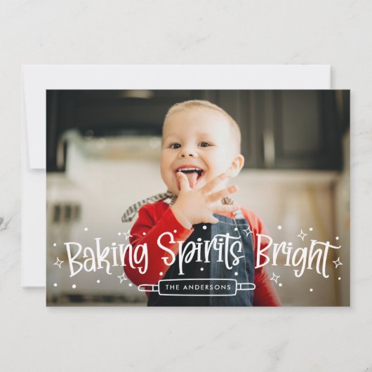 Baking spirits, foto feestdagenkaart (Voorkant)