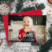 Baking spirits, foto feestdagenkaart