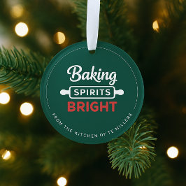 Baking Spirits Helder Kerst Acryl Ornament