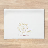 Baking Spirits Heldere familienaam Kerst Theedoek