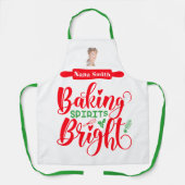 Baking Spirits Heldere grappige kerst nieuwigheid Schort (Voorkant)