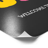 Baking Spirits Heldere kleurrijke Retro Holiday Wa Foto Afdruk (Hoek)