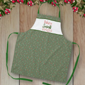 Baking Spirits Heldergroen vakantiepatroon Schort
