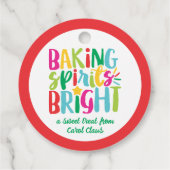 Baking Spirits Helderkleurige kerstbehandelingen Bedankjes Labels (Achterkant)