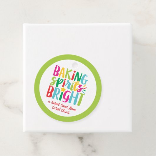 Baking Spirits Helderkleurige kerstbehandelingen Bedankjes Labels (In situ)